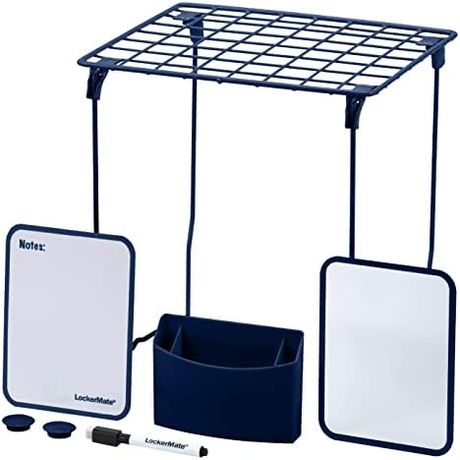 LockerMate by Bostitch 7-Piece Locker Kit with Wire Shelf, Blue